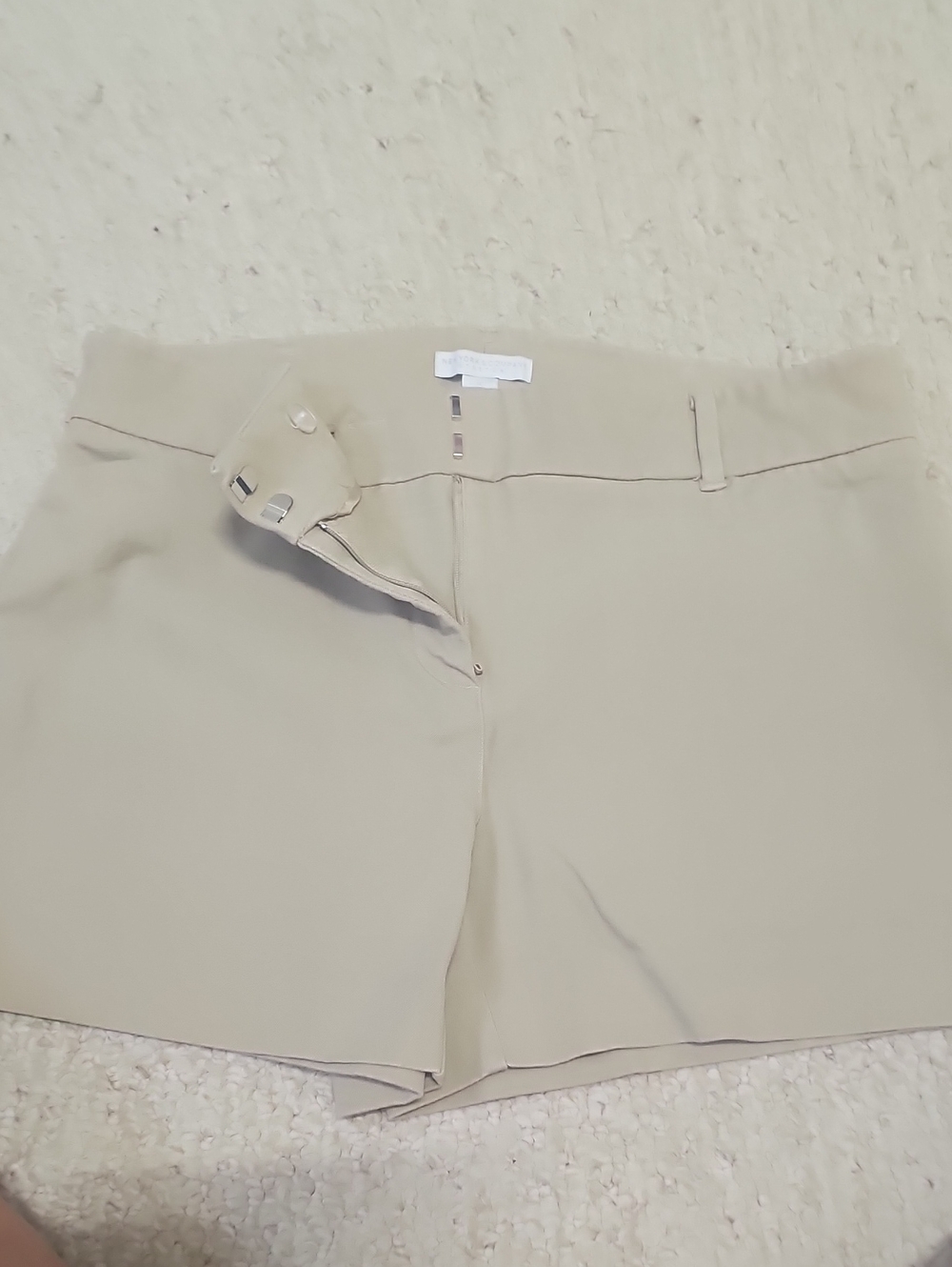 New York & Company Beige Tailored Shorts